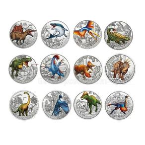Austria 3 Euro Coin Complete Set 2019-2022 Dinosaur Series. 12 Coins. (In Capsules)