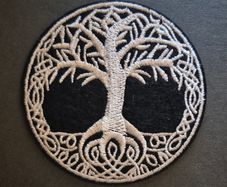 Tree of life, cloth patch.