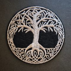 Tree of life, cloth patch.