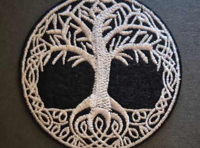 Tree of life, cloth patch.