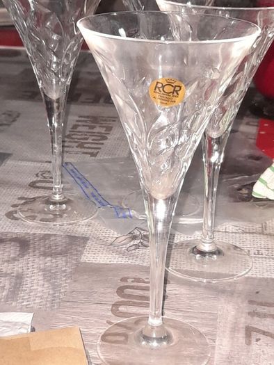 6 Beautiful Italian Crystal Glasses