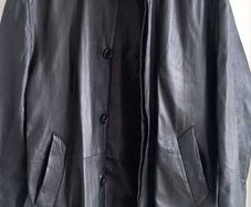 GREEN Men's Lambs Leather Coat Sz 48 (Fit L)