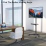 Mobile TV Stand on Wheels for 23-55 inch Plasma/LCD/LED TVs, Portable TV Stand with Laptop Shelf, Height Adjustable Wheeled Rolling TV Cart Trolly up to 25kg, Max. VESA 400x400mm (FREE POSTAGE) Image 3
