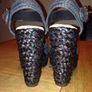 Brand New Black Schuh Wedge Sandals Size 4 Image 5