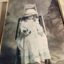 Lovely Old Print Picture Of Little Girl. Image 4