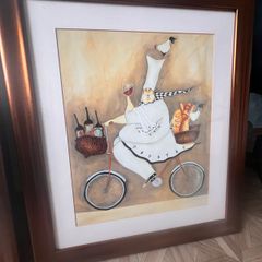 Set of framed prints