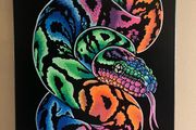 Colourful snake painting