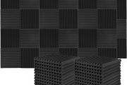 50-Pack Acoustic Foam Panels Tiles Wedge, Soundproofing Foam Noise Cancelling Foam for Studios, Recording Studios, Offices, Home Studios 1" x 12" x 12", 50-Pack (FREE POSTAGE)