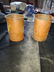 2 Antique Copper Containers, Postage Available