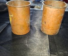 2 Antique Copper Containers, Postage Available