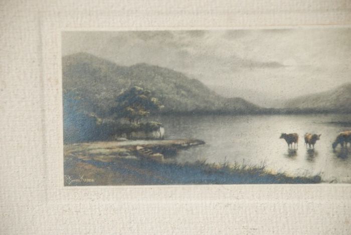 Small Antique Print by Elmer Keene lot of 2