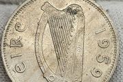 Ireland 1959 6d  Choice Uncirculated Mint Error Double Struck Date