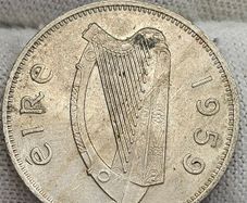 Ireland 1959 6d  Choice Uncirculated Mint Error Double Struck Date
