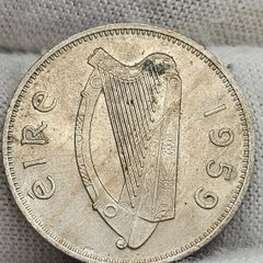 Ireland 1959 6d  Choice Uncirculated Mint Error Double Struck Date