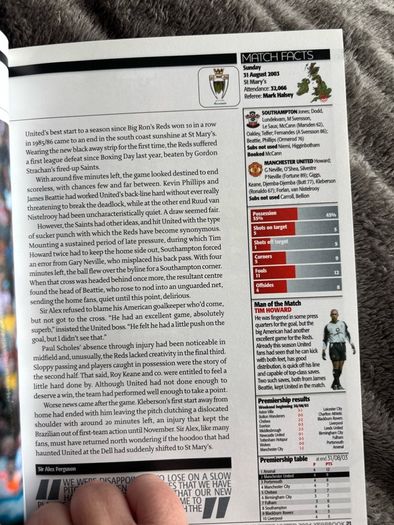 Manchester United Official Members' Yearbook 2003/04