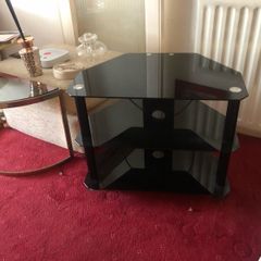 Black Glass TV Cabinet