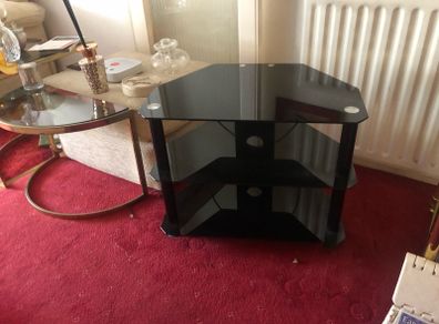 Black Glass TV Cabinet