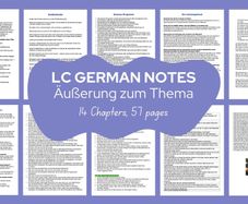 Leaving Cert German Aeusserung zum Thema Notes 1