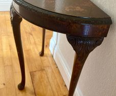 Vintage Half-moon Console Table