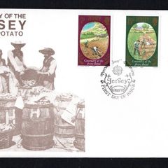 1980 Jersey Agriculture The 100th Anniversary of The Jersey Royal Potato Commemorative Stamp First Day Cover (FDC)