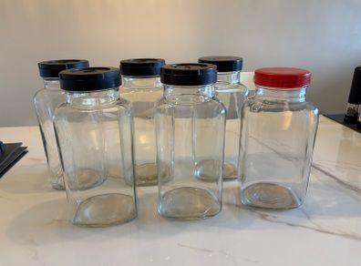 Vintage Glass Sweet Jars