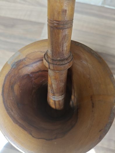 Wooden Pestle and Mortar