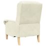 Armchair Cream Velvet Image 6