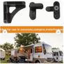 Generic RV Table Board Buckle Set High-Durability 180 Degree Rotating Lock Clip for 18mm Thick Table Boards for RVs, Campers, ABS Material Image 4