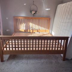 Oak superking bed frame