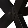 Dining Table Solid Mango Wood and Steel Cross 180 cm Image 5