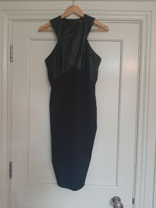 Black / PVC Dress  - AX Paris - Size 12