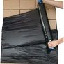 Multi Use Strong Pallet Wrap Cling Film | Tear Resistant | Water & Moisture Proof Pallet Stretch Shrink Wrap| High-Quality Easy to Use Pallet Wrap 400mm x 250m (Black, 1 Roll) Image 2