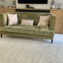 Velvet green couch Image 4