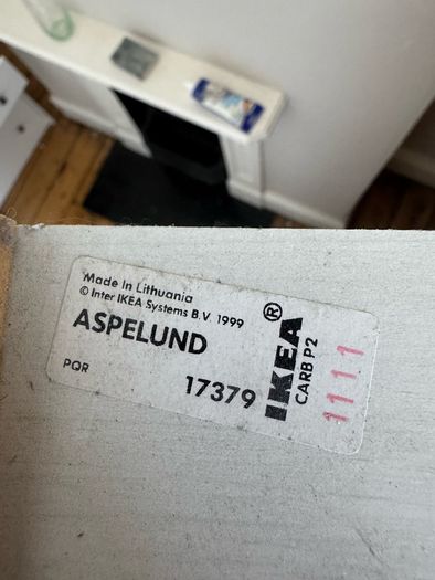 Ikea Aspelund White 2-door Wardrobe