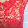 Libra Coral Lace Midi Dress Size 12 Nude Lining Occasion Wedding Guest Image 2