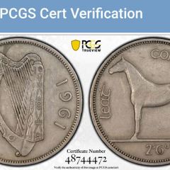 Ireland 1961 Mint Error Mule Half Crown PCGS XF40