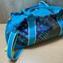 Nike Blue Purple Yellow Geometric Pattern Duffel Gym Bag - Vintage Image 3