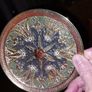Vintage Brass Shallow Wall Plate Image 3