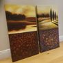 A large pair of matching paintings Image 9