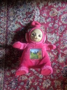 Vintage Teletubbies Rare Po Moving TV Television Screen Musical Toy - TOMY 1996