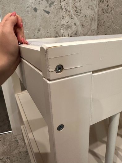 Ikea baby changing table and mattress