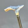 Unique Handmade Walking Stick, Blue Whale Handle, Never Used Image 7