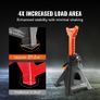 Jack Stands, 3 Ton (6,000 lbs) Capacity Car Jack Stands Double Locking, 10.8-16.3 inch Adjustable Height, for lifting SUV, Pickup Truck, Car and UTV/ATV, Red, 1 Pair Image 5