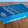Rare Vintage 1980's Adidas Box. For Display, Storage, Stage/Film prop, photography, Craft, Project, Art, Etc.. Adidas Boxes. Basketball. Size 9.5. 80's. Trainers, Runners, Casual, Footwear, Shoes. Memorabilia. Image 3