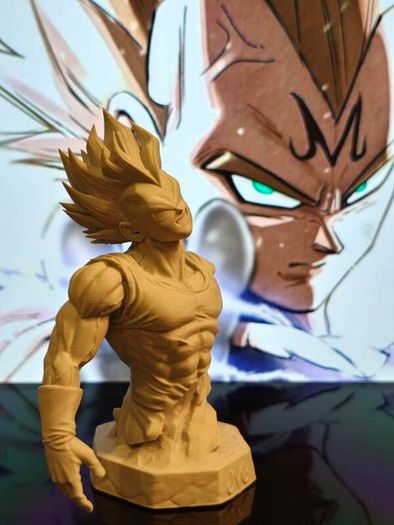 3D Printed Vegeta From Dragon Ball Z Figurine