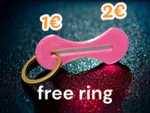 Shopping trolley token coin Removable key 1 and 2 Euro metal ring included multi colour smart gift ideas Easy-to-Carry Portable Trolley Coin