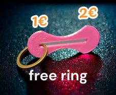 Shopping trolley token coin Removable key 1 and 2 Euro metal ring included multi colour smart gift ideas Easy-to-Carry Portable Trolley Coin