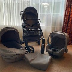 Baby Bundle UPPAbaby Vista Travel System + Mothercare Travel Cot