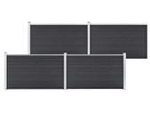 Garden Fence WPC 699x106 cm Grey