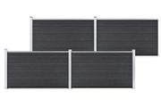 Garden Fence WPC 699x106 cm Grey